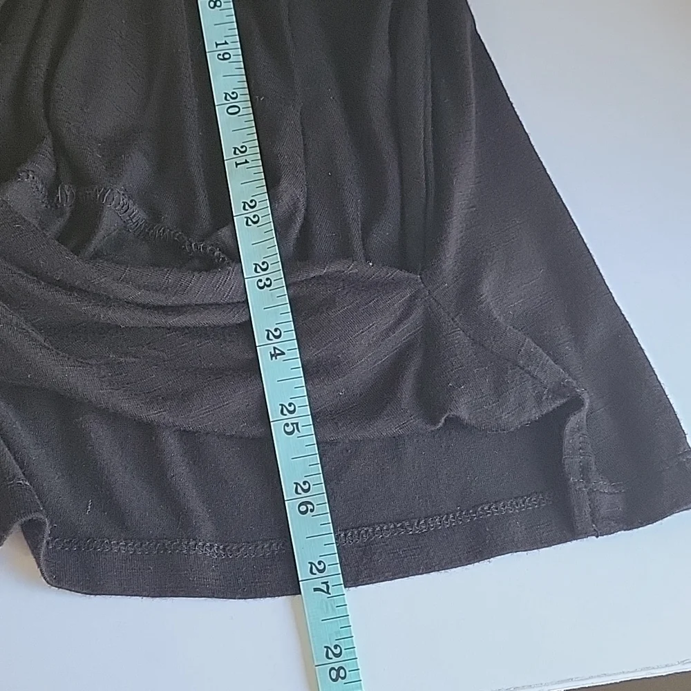 Anthropologie Akemi + Kin black sleeveless drape front blouse women's size small - Picture 13 of 13